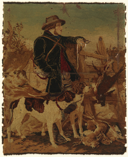 Carpet Panel From A Firescreen, The English Gamekeeper