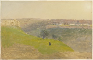 Drawing, Jerusalem from the Mount of Olives, Part One