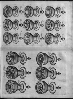 Book Illustration, Birmingham Brass Catalog, Commode Knobs