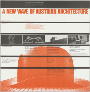 Poster, A New Wave of Austrian Architecture