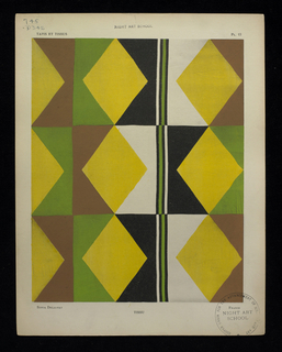 Book Illustration, Tapis et tissus (Carpets and fabrics), Fabric design, plate 13