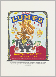 Poster, Mr. Camel's Lumps, Cartoon Baited Cigarettes