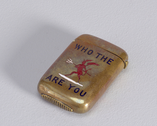 "WHO THE [DEVIL] ARE YOU" Matchsafe