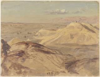 Drawing, Overlooking El Arabah