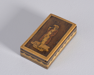 Peasant Man Smoking a Pipe Matchsafe