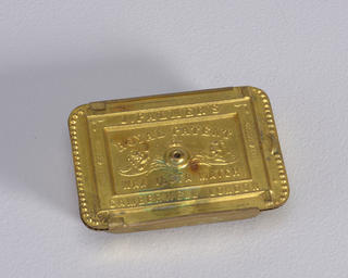 "J. Palmer's Royal Patent Wax Vesta Match" Matchsafe