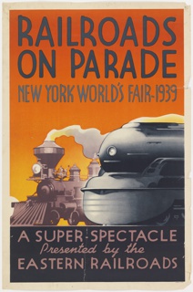Poster, Railroads on Parade, New York World's Fair