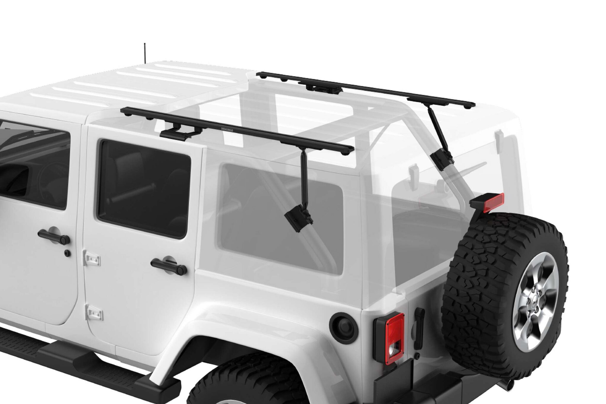 Yakima RibCage Internally Supported System for Jeep Roof Storage