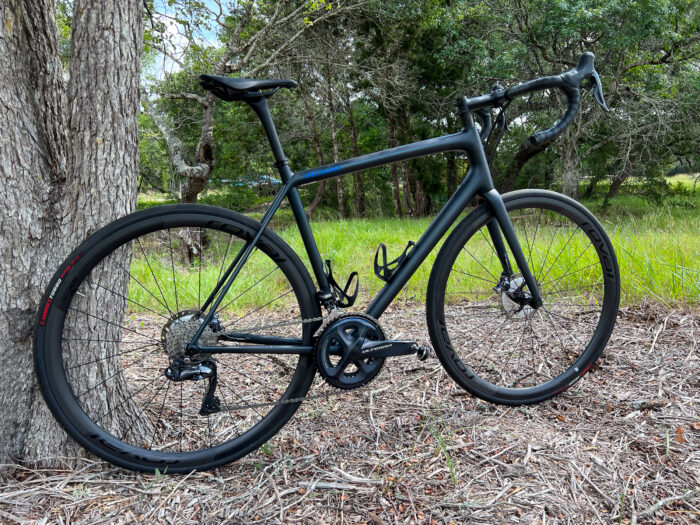 The Specialized Aethos road bicycle. 