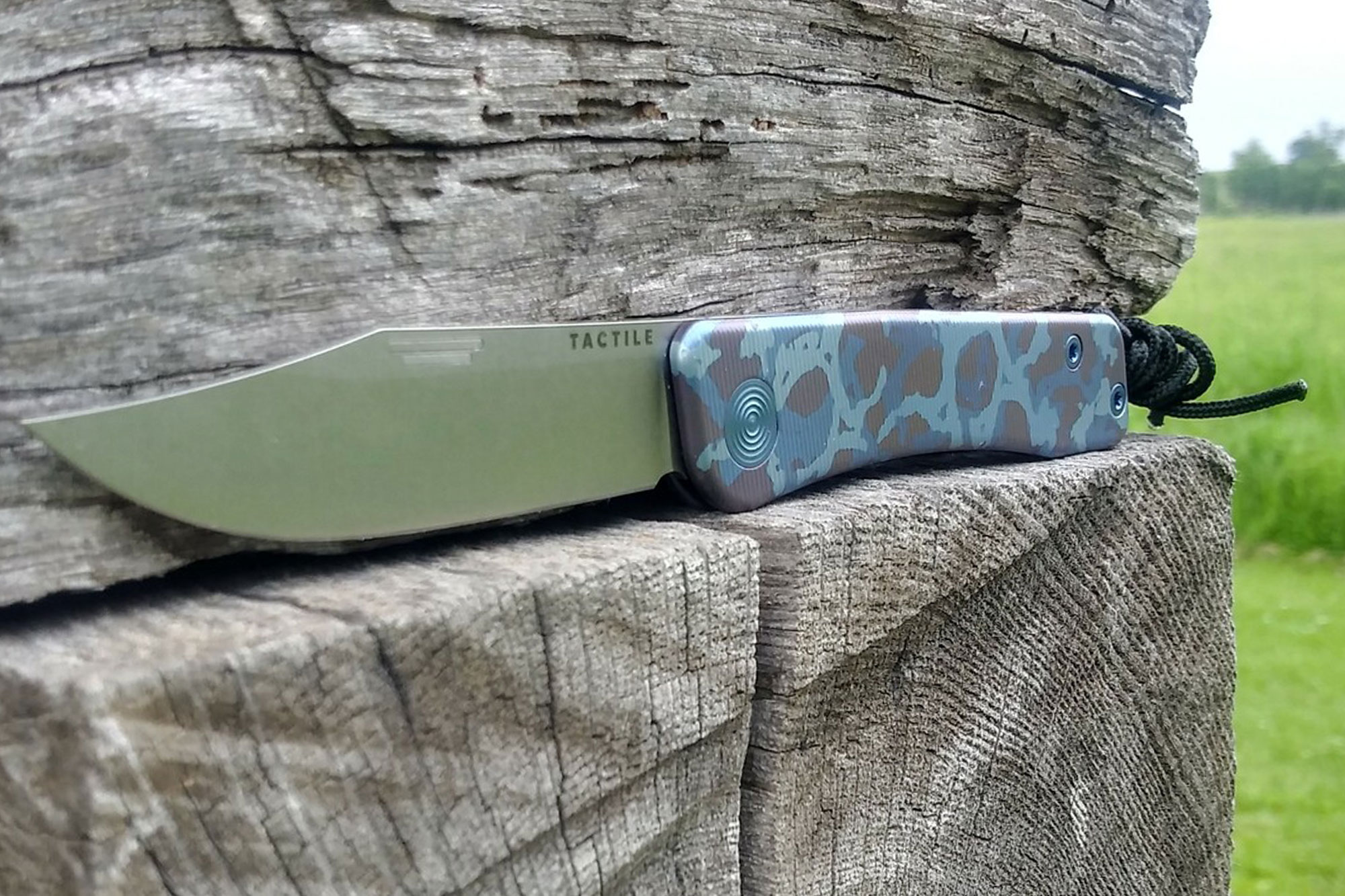 Tactile Knife Co. Bexar on a tree