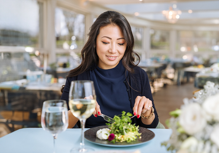 Woman eating