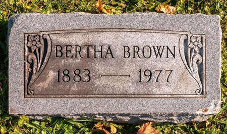 BROWN, BERTHA - Huron County, Ohio | BERTHA BROWN - Ohio Gravestone Photos