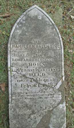 Balentine Rev Alexander Hamilton Original Cherokee County