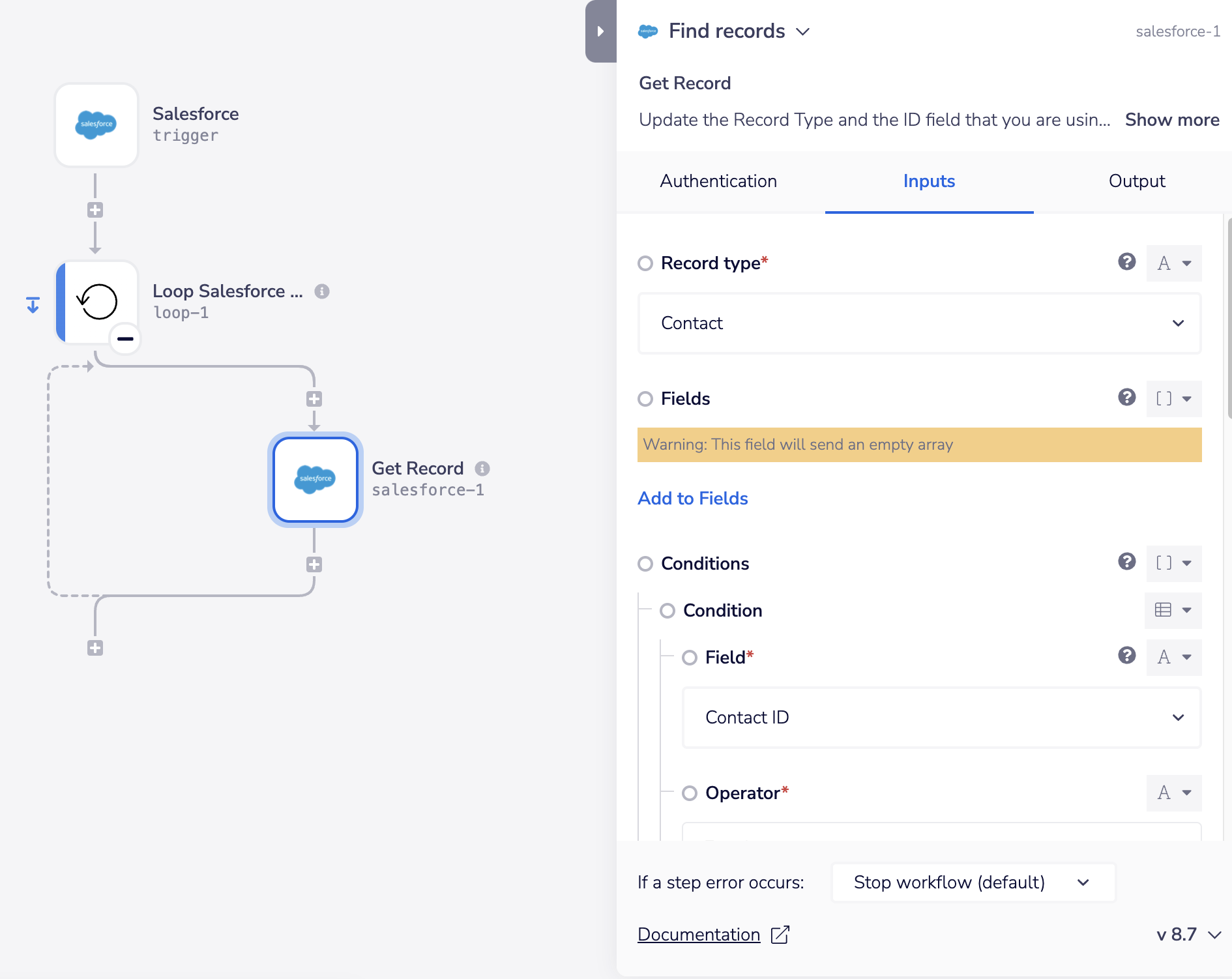 screenshot - snippet - salesforce trigger setup