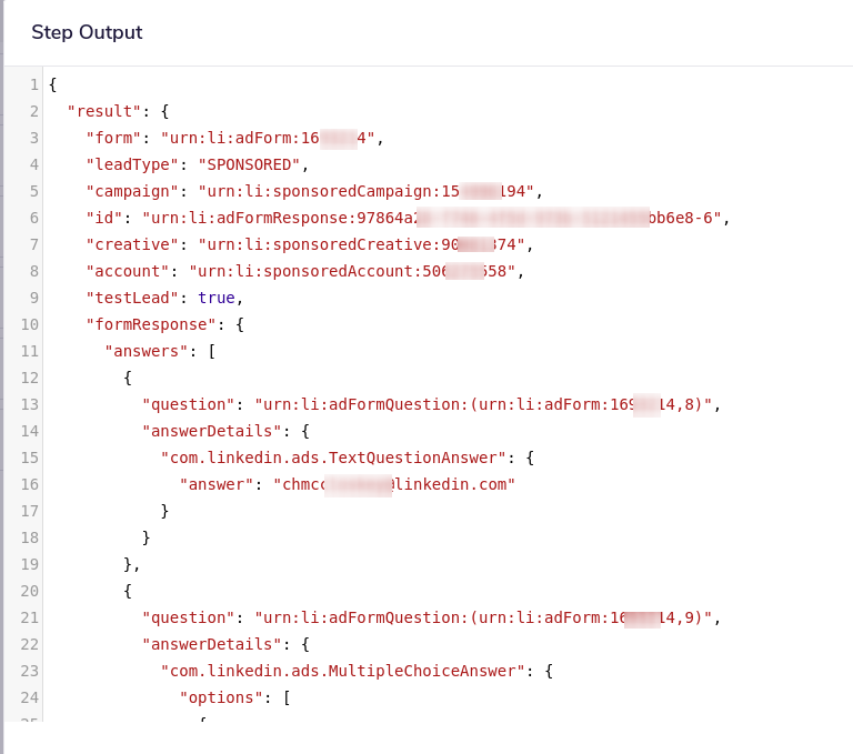 linkedin-trigger-json