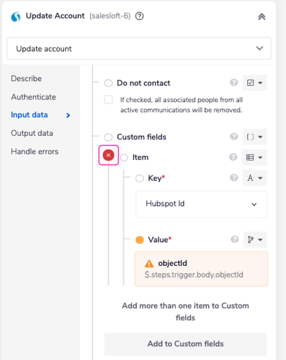 template-hub-to-sale-delete-custome-field