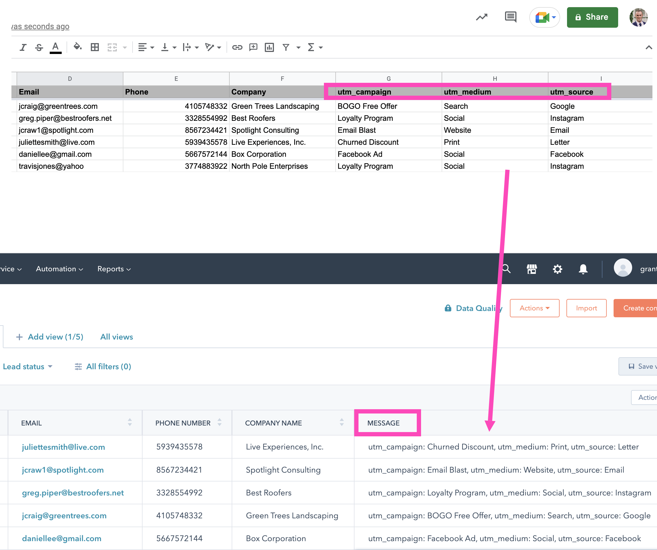 utm-info-sheet-to-hubspot