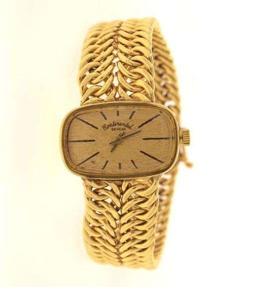 Gold Continental Geneva Watch