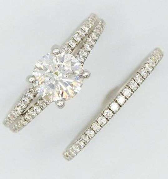 Magnificent high quality 18kt Solid Gold & Diamond Wedding Set! 1.53 Carats!