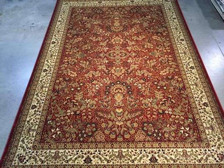 Detailed colorful Classic Sarouk Design 8x11 Area Rug