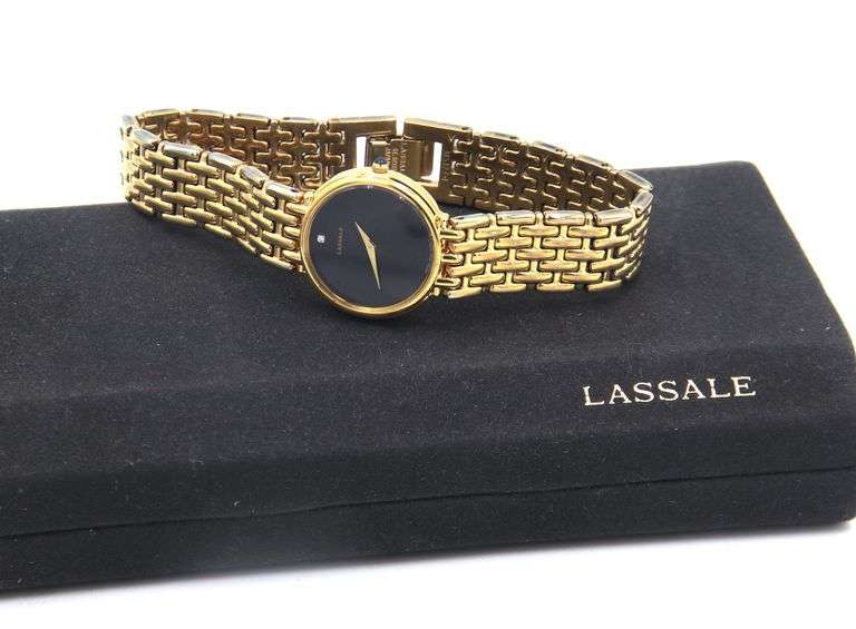 Lassale gold plated quartz ladies watch