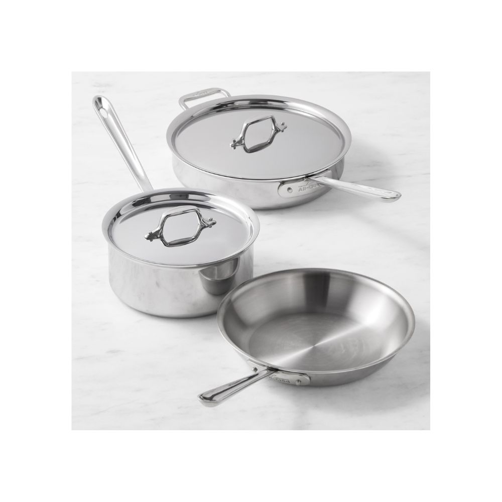 All-Clad D3 Stainless 5-Piece Cookware Set