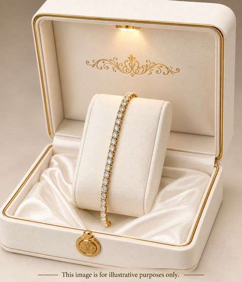 14k Gold Certified Lab Diamond Bracelet