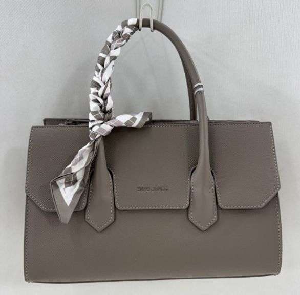 Designer Style Hand Bag By David Jones-Paris Detailed with Scarf