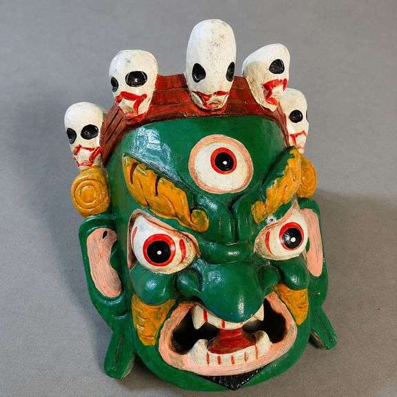 Nepalese Bhairab Wooden Wall Mask
