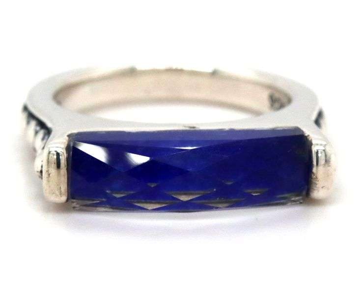 Lagos doublet ring in sterling silver