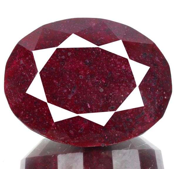 Magnificent Certified 1960 Ct Natural Red Ruby Solitaire