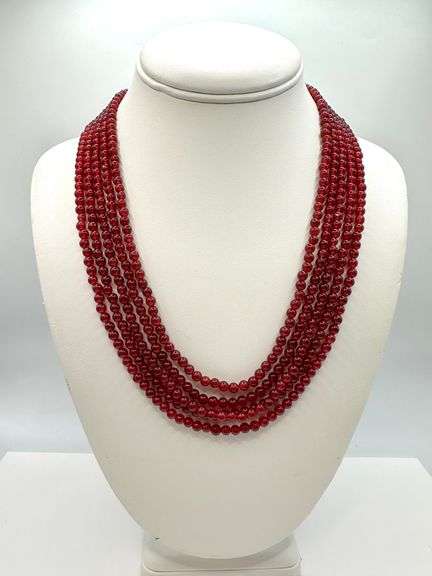Lovely Mined From The Earth 340 Cttw Natural Ruby Necklace
