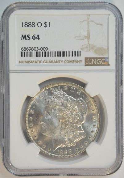 Better date near Gem BU 1888-O Morgan Silver Dollar. NGC MS64