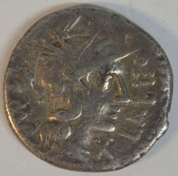 Sharp Q Fabius Labeo Roman Republic Silver Denarius, 124 BC