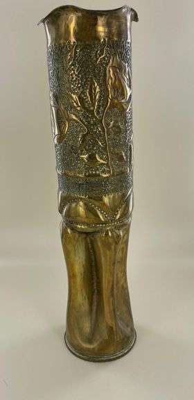 Fantastic Collectible WWI French Shell Casing Trench Art Sculpture