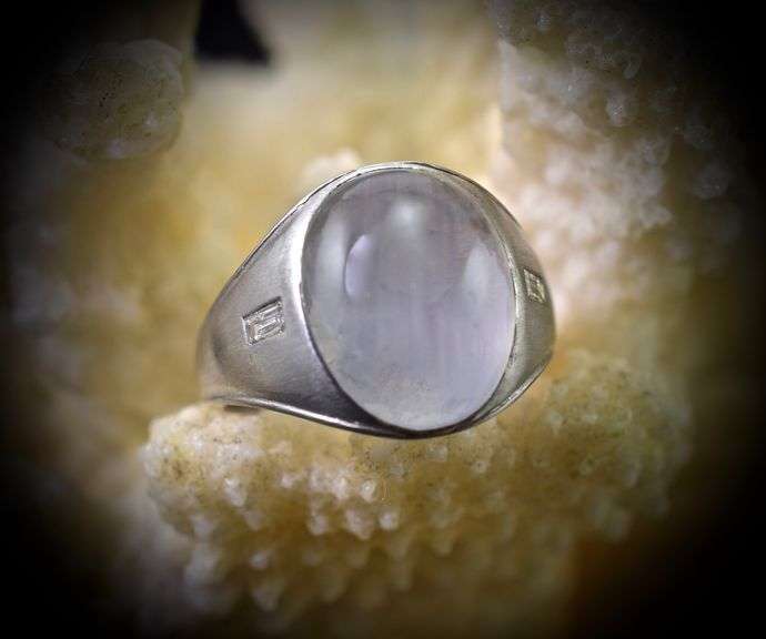Vintage Man's Platinum Star Sapphire Ring