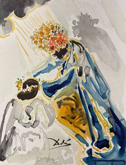 Exclusive Salvador Dali Limited Edition Woodcut from L'Art d'aimer d'Ovide suite, 1979
