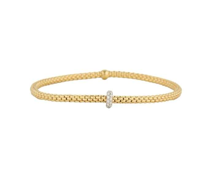 Fope 0.18ctw Diamond Prima Flex’it Bracelet in 18K