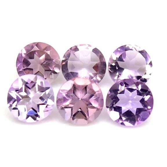 Sparkling 14.95ct round cut Bolivian Amethyst set