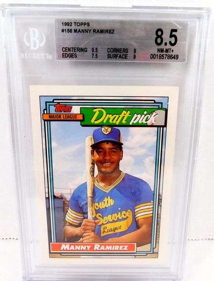 Manny Ramirez 1992 Baseball Card, 8.5 Mint +