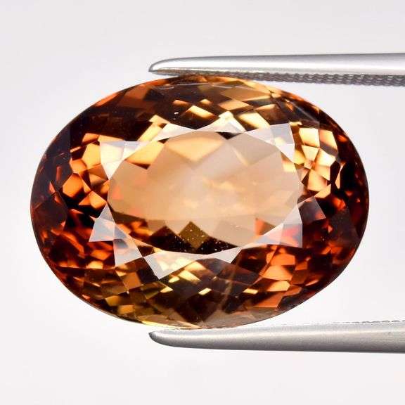Substantial! 17.71ct high fire Imperial Topaz!