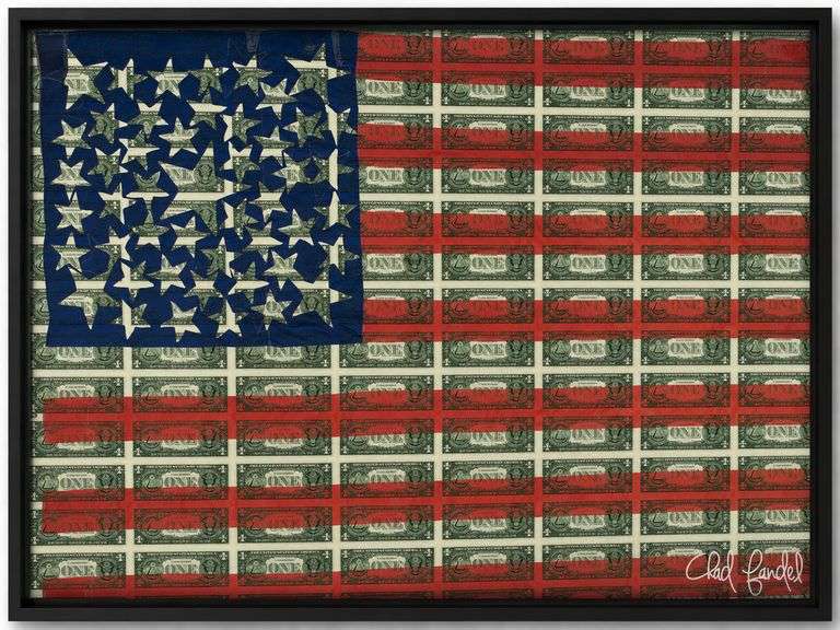 Investment! 250 Years Anniversary  American Flag,  A Constellation of Freedom, 1912, Original Art wo