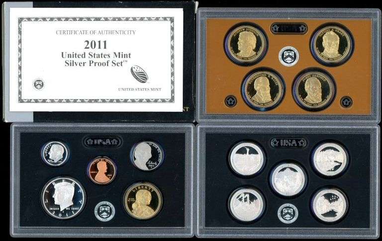2011-S Silver US 14-Piece Proof Set with Box/CoA