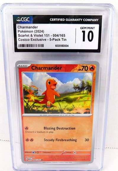 Pokémon 2024 Charmander Trade Card, 10 Gem Mint
