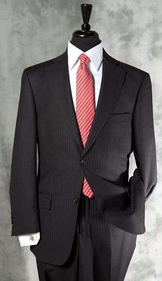 Stylish 2-button Style Slim Fit Suit, Made in Italy