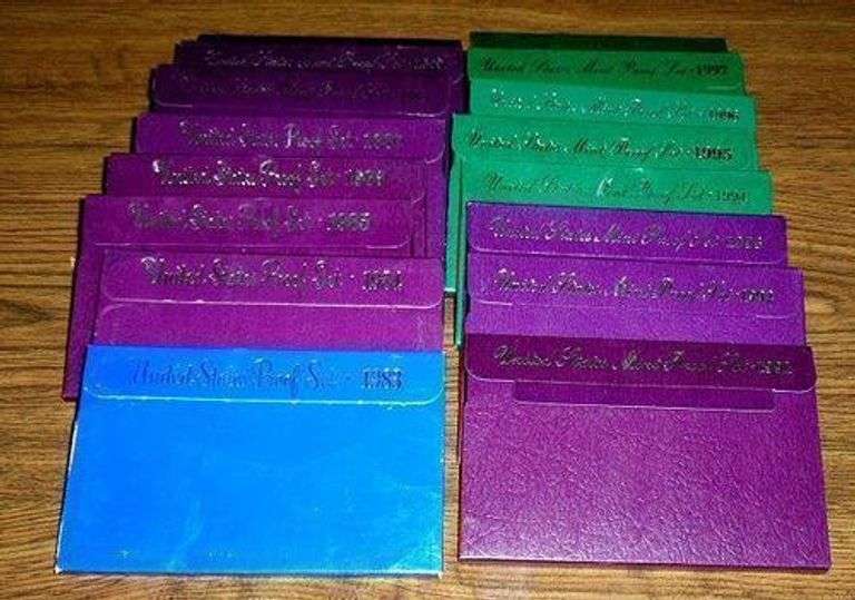 Run of 16 Different US Proof Sets: 1983-1998