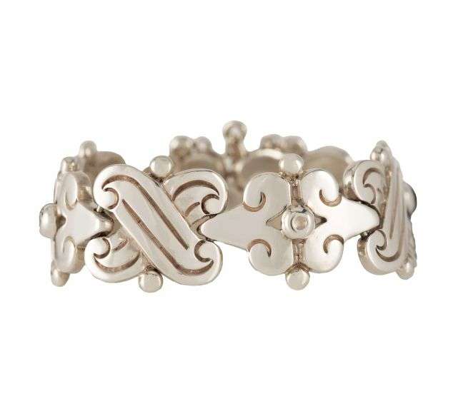 Hector Aguilar Mexican Mid-Century Fertility Link Bracelet in Sterling