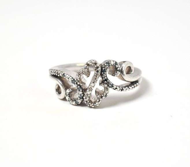 Sterling Silver Diamond Ring