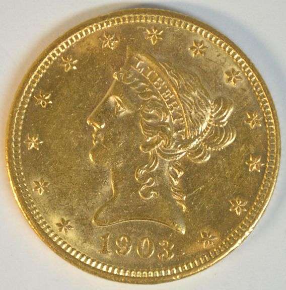 Blazing BU 1903-S $10 Liberty Gold Piece. Full strike