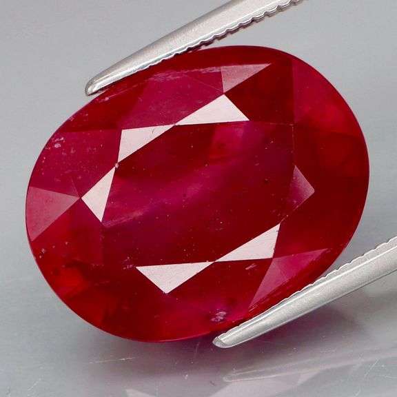 Intense color! Large size! 12.66ct Imperial red Ruby!